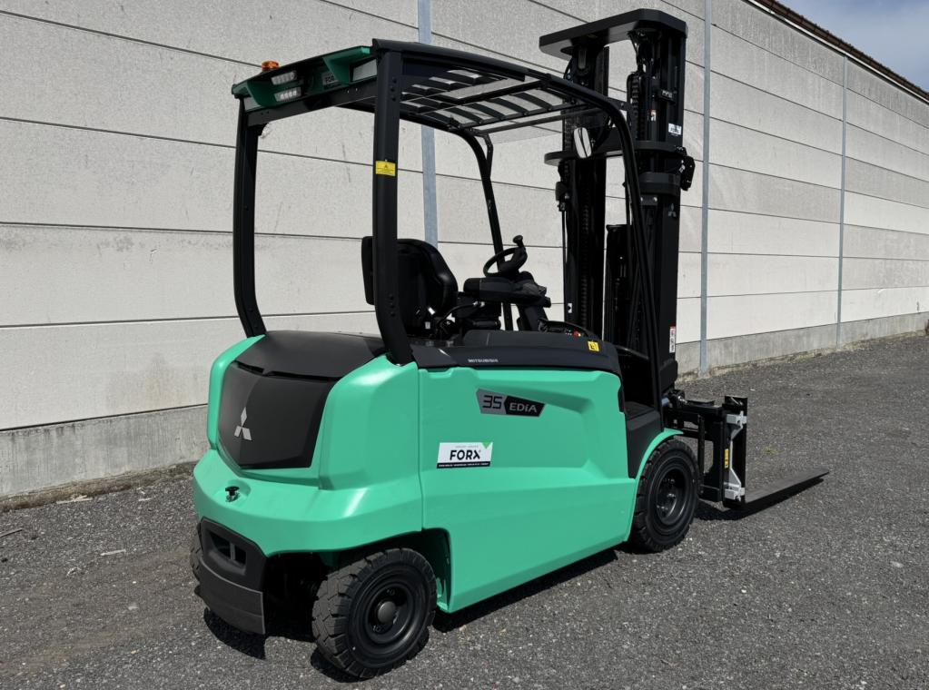 Nieuwe Mitsubishi elektrische heftruck Edia35 3,5ton hefvermogen Nieuwe Heftruck te koop verkoop Forx Piet Dekoninck  Forx specialist in heftrucks  Forx