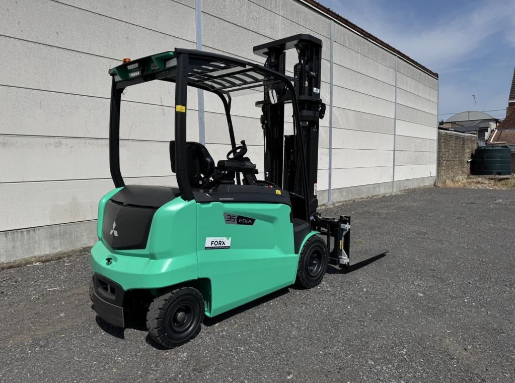 Nieuwe Mitsubishi elektrische heftruck Edia35 3,5ton hefvermogen Nieuwe Heftruck te koop verkoop Forx Piet Dekoninck  Forx specialist in heftrucks  