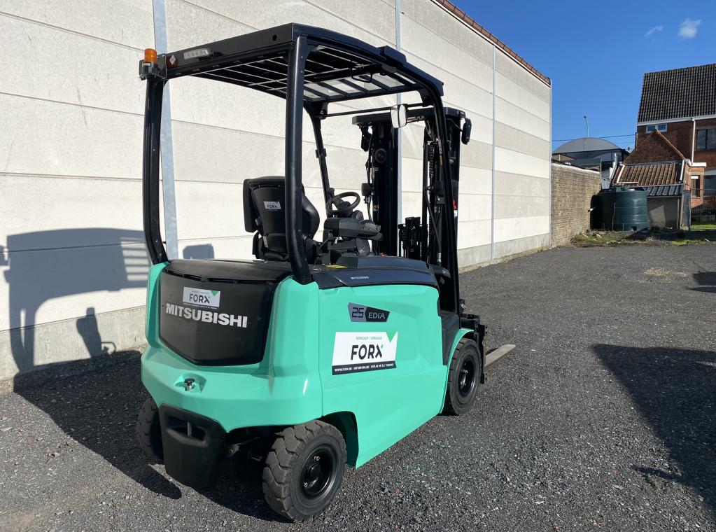 MITSUBISHI FB25CN ELEKTRISCHE 2.5 TON TRIPLEX 2500 KG ELEKTRISCHE 4WHEEL ELECTRIC FORKLIFT MITSUBISHI 2.5 TON ALS NIEUW NEARLY NEW FB25CN FORKLIFT CHARIOT TE KOOP HEFTRUCK VERKOOP TE HUUR HEFTRUCK VERHUUR TRANSPORT HEFTRUCK FORX DEKONINCK PIET TRANSPORT HEFTRUCKS BRUGGE ZEEBRUGGE TORHOUT ROESELARE WAREGEM KORTRIJK