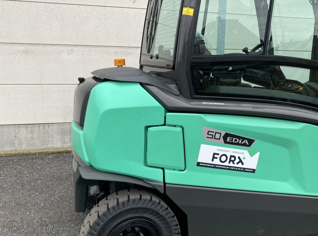 MITSUBISHI FB50CN EDIA XL NIEUW REVOLUTIONAIRE HEFTRUCK ELEKTRISCH 5 TON 6 TON 4 TON 7 TON ELECTRIC FORKLIFT CHARIOT ELECTRIQUE TRIPLEX 5100 mm INDUSTRIELE TOEPASSING 5.1M TRIPLEX HEFTRUCK TE KOOP A VENDRE TE HUUR TRANSPORT HEFTRUCK FORX DEKONINCK PIET HEFTRUCKS FORX CHARIOTS FORX FORKLIFTS FORX                                                    devako cebeko 4rent dumarent