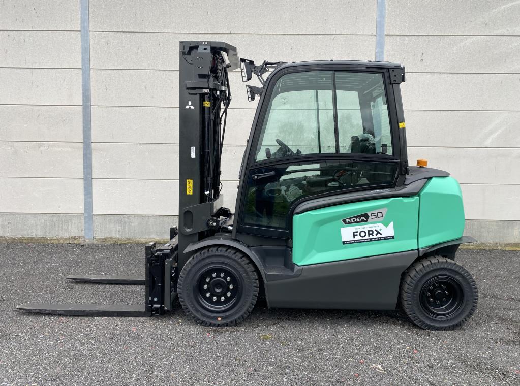 MITSUBISHI FB50CN EDIA XL NIEUW REVOLUTIONAIRE HEFTRUCK ELEKTRISCH 5 TON 6 TON 4 TON 7 TON ELECTRIC FORKLIFT CHARIOT ELECTRIQUE TRIPLEX 5100 mm INDUSTRIELE TOEPASSING 5.1M TRIPLEX HEFTRUCK TE KOOP A VENDRE TE HUUR TRANSPORT HEFTRUCK FORX DEKONINCK PIET HEFTRUCKS FORX CHARIOTS FORX FORKLIFTS FORX                                                    devako cebeko 4rent dumarent