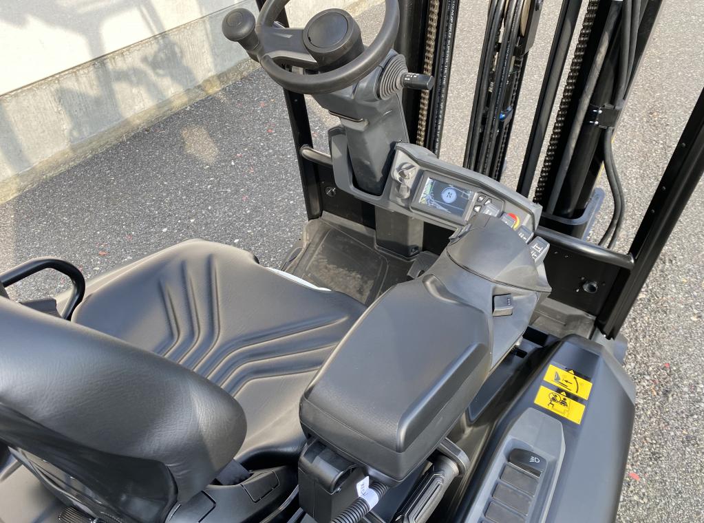 NEW ELEKTRISCHE DRIEWIEL HEFTRUCK COMPACT 1.8 tON HEFTRUCK FORKLIFT ELECTRIC NEW TE KOOP MITSUBISHI FB18ACNT 4.75M 4.8M TE KOOP VERKOOP MITSUBISHI HEFTRUCK FORKLIFT CHARIOT A VENDRE FORX DEKONINCK PIET ELECTRIC FORKLIFT 3 WHEEL 